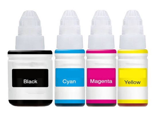 Canon Compatible GI-490 Full Set of Ink Bottles (Black/Cyan/Magenta/Yellow)